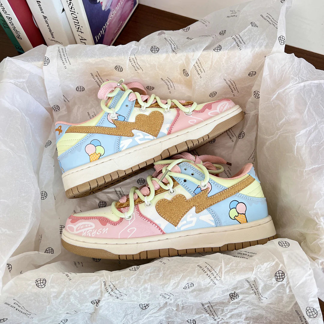 pink casual shoes P1062