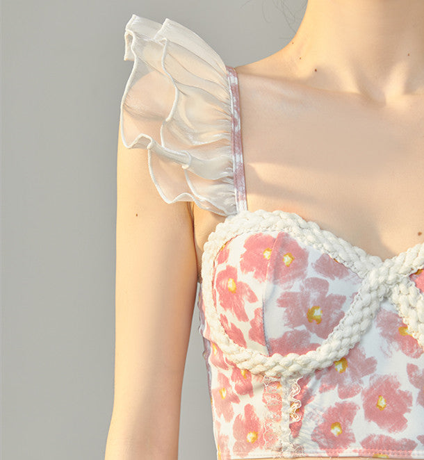 Pink Flower Swimsuit PL52969