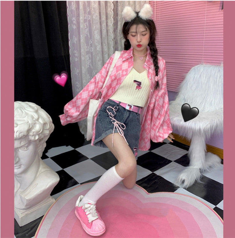 Pink Long Sleeve Shirt PL52264