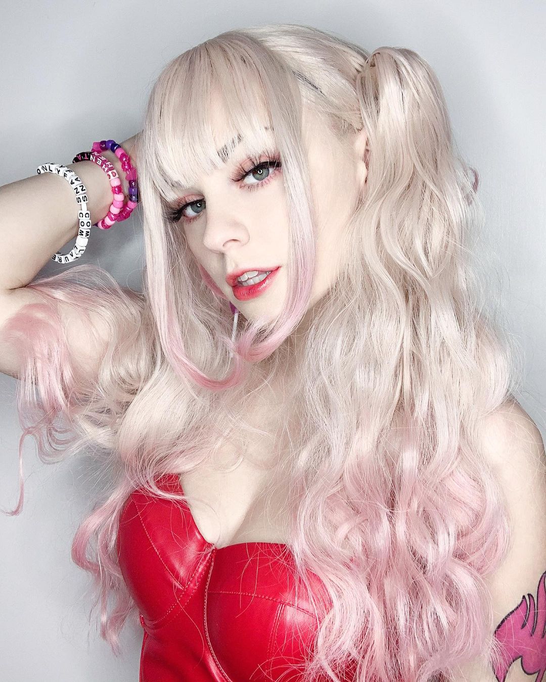 Lolita gradient wig + tiger mouth clip PL20714