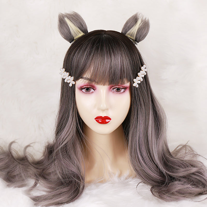 Cute Lolita long curly wig PL3009