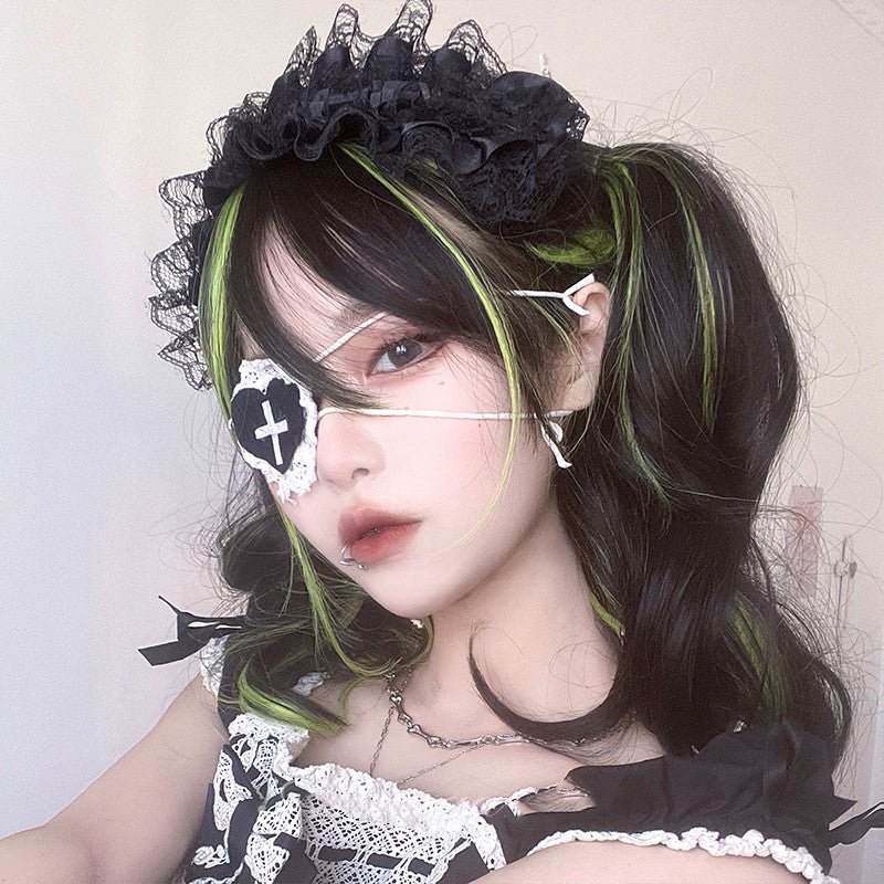 Harajuku gradient long curly wig PL52415