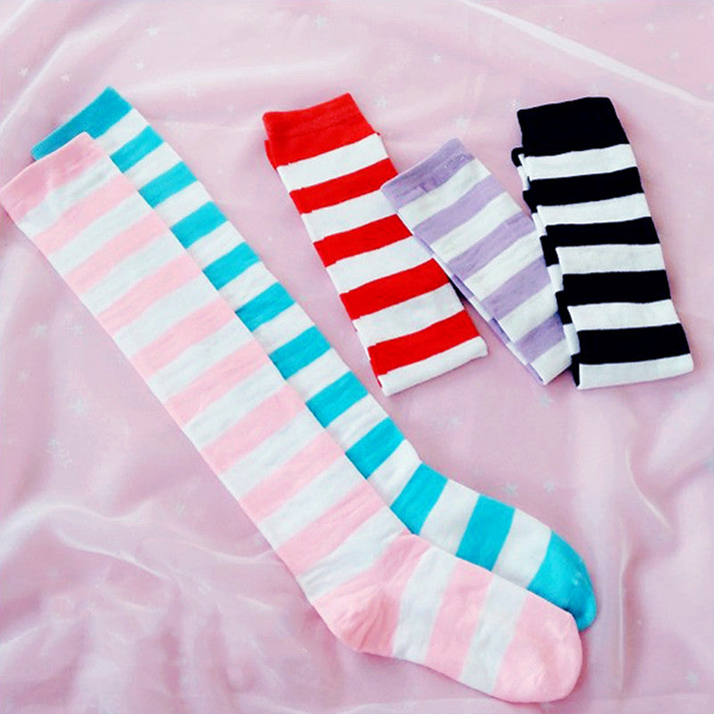 striped knee socks PL52563