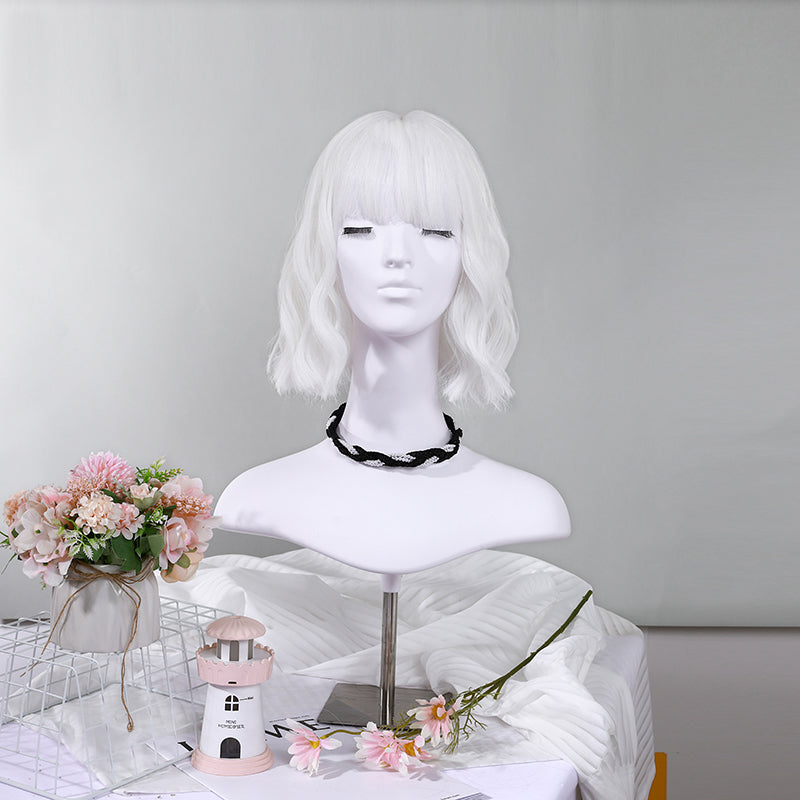 LOLITA White Short Curly Hair PL52604