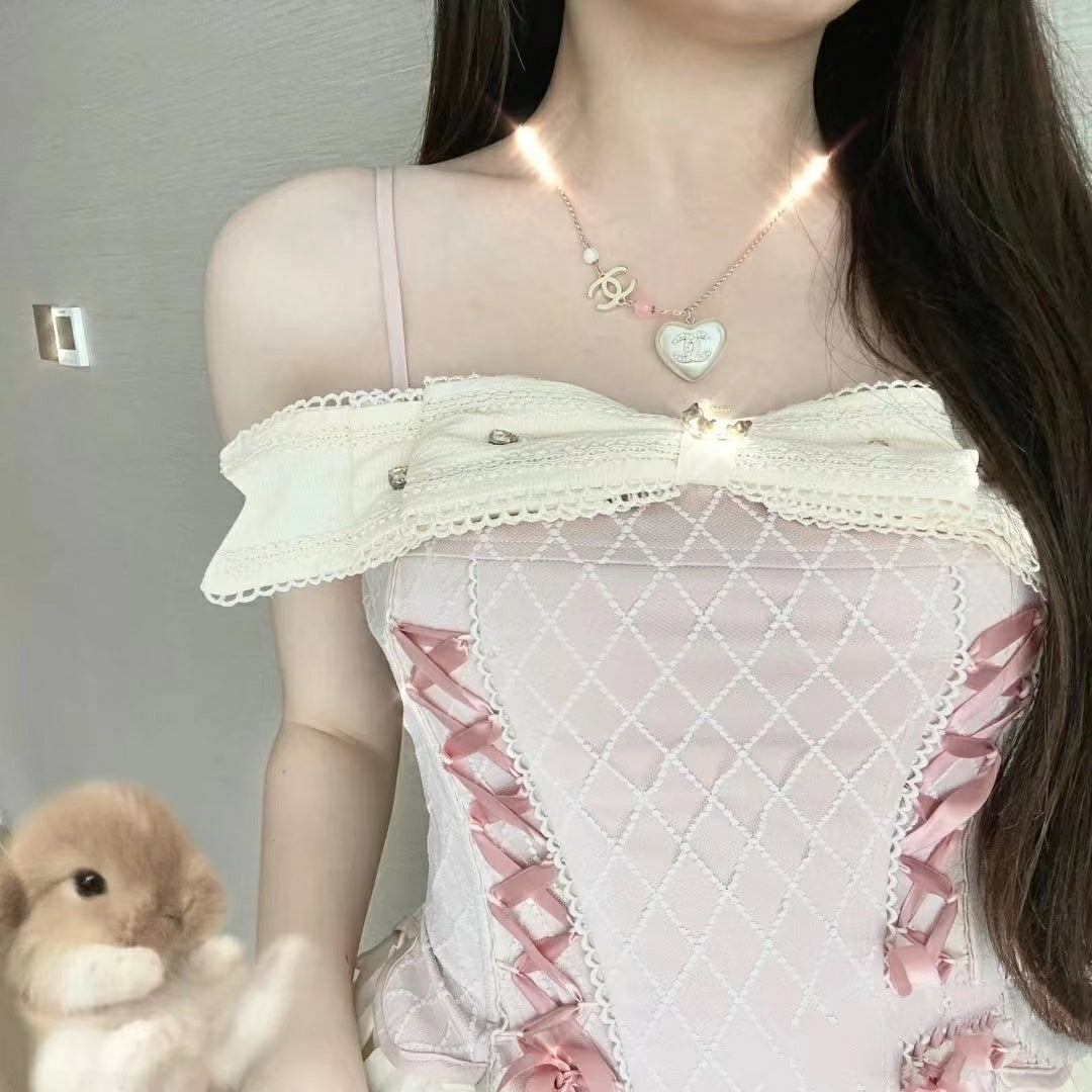 Vintage Pink Top Set PL52550