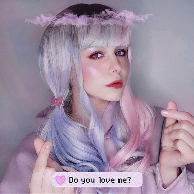 Lolita Blue Pink Gradient Wig PL20261