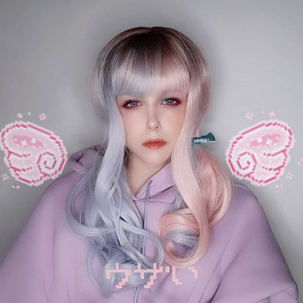 Lolita Blue Pink Gradient Wig PL20261