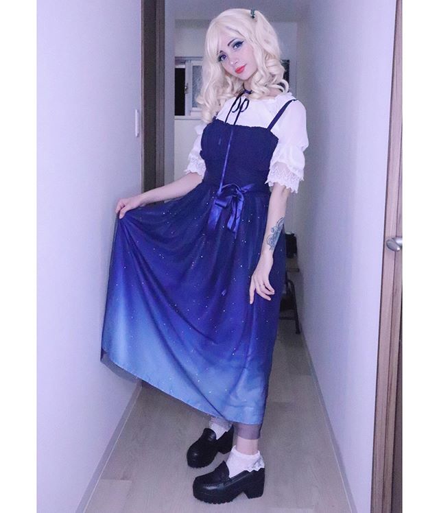 Lolita Star City Gradient Dress PL20105