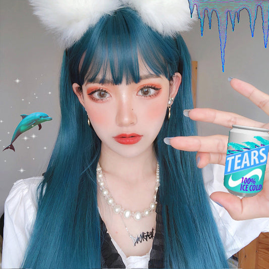 lolita blue wig  PL52608