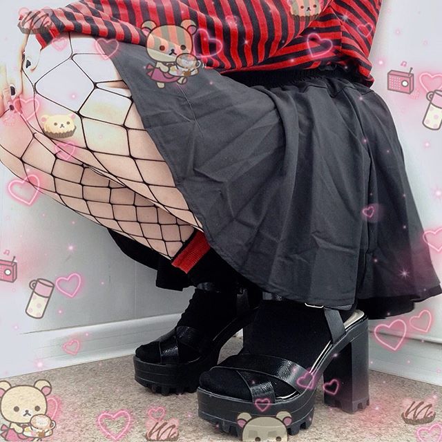 Lolita pleated half-length elastic skirt PL20142