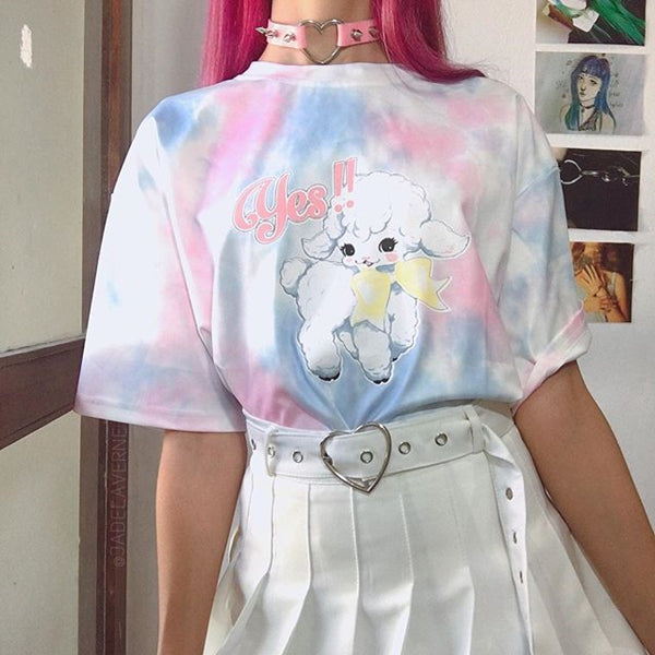 Kim Hyun A gradient t-shirt PL20456