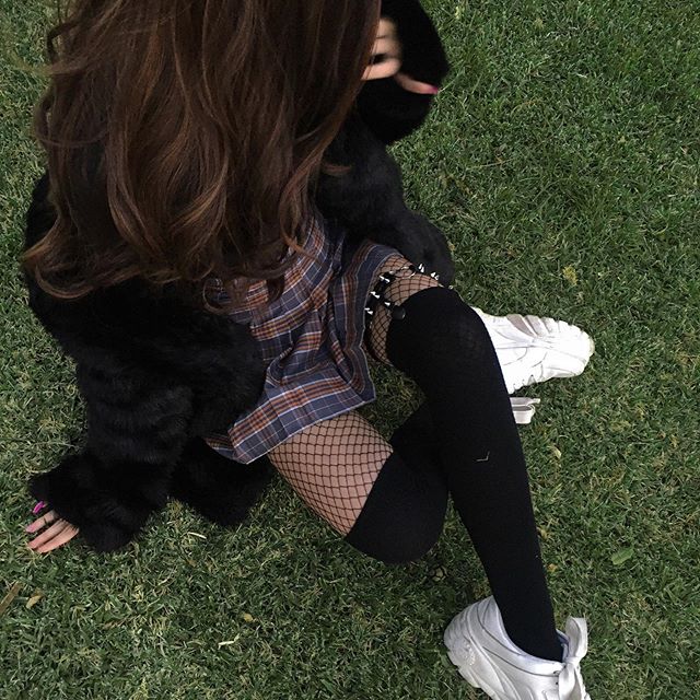 Lolita Plaid High Waist Zip Skirt PL20157