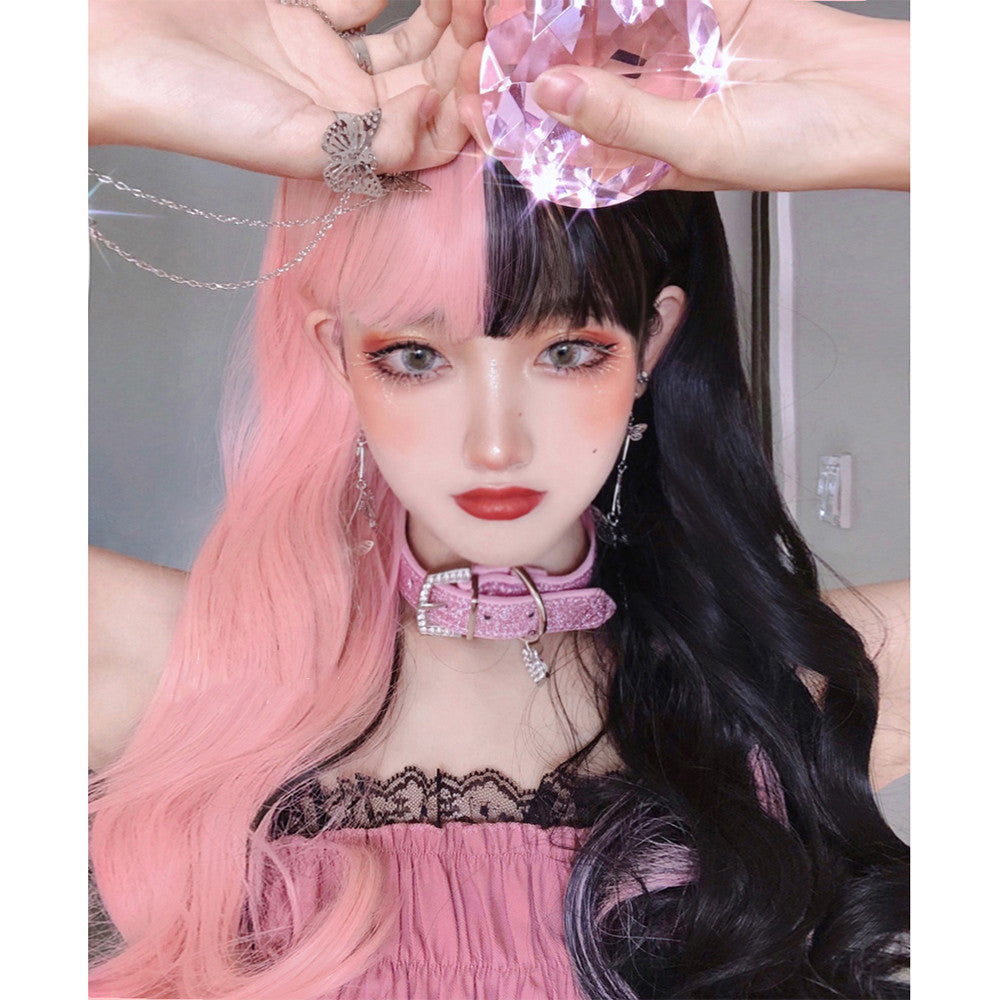 Lolita Colorblock Long Curly Hair PL52600