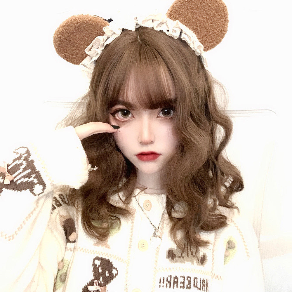 brown Long Curly Hair Wig PL52590