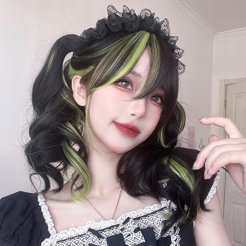 Harajuku gradient long curly wig PL52415