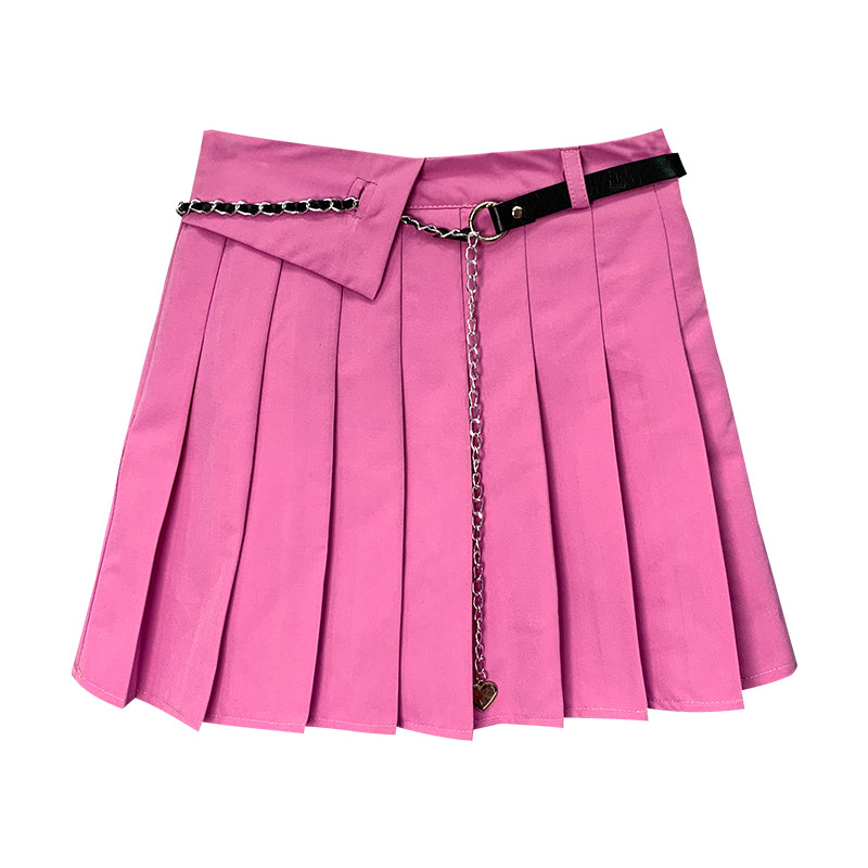 Pink with belt skirt PL52272