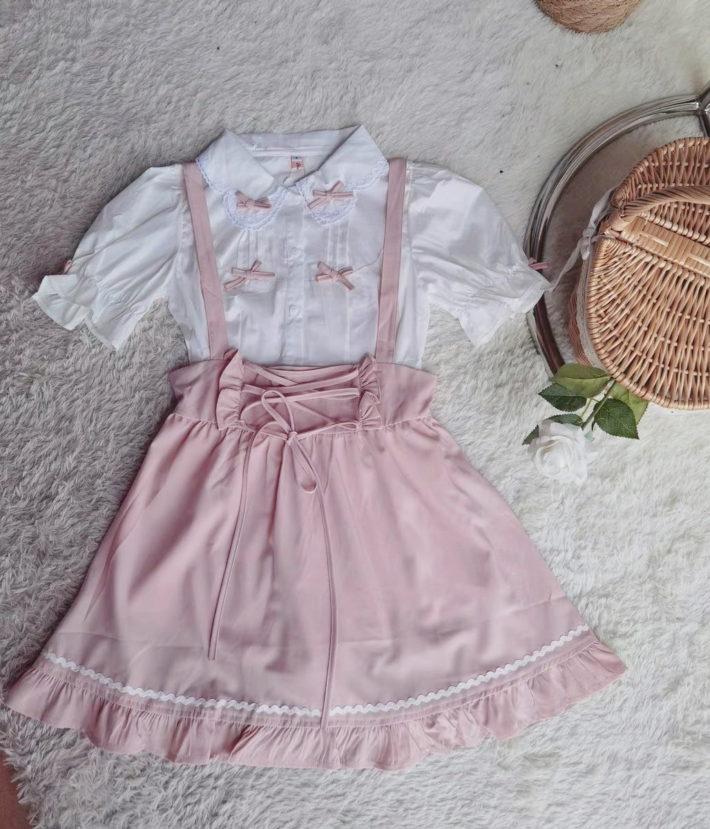 Pastel pink girl suit PL51854