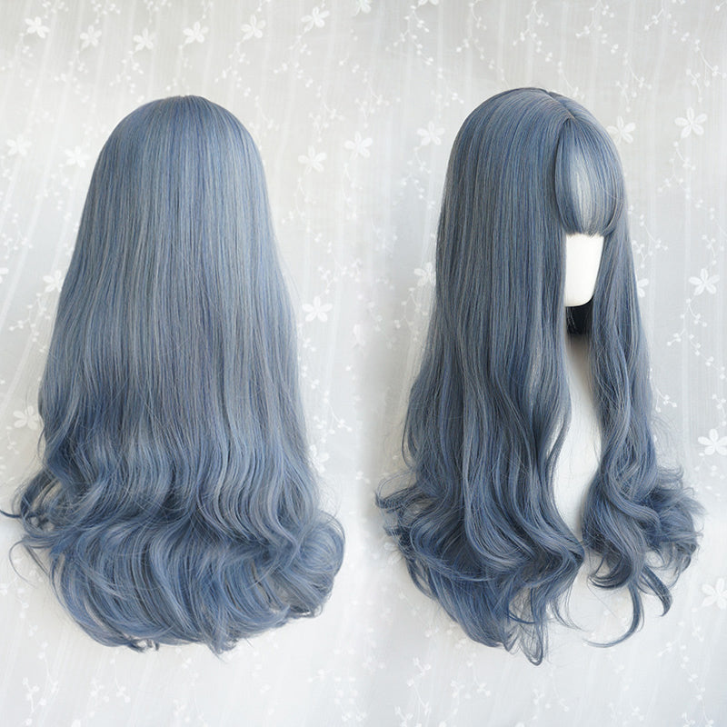 Gray-blue wig PL21055