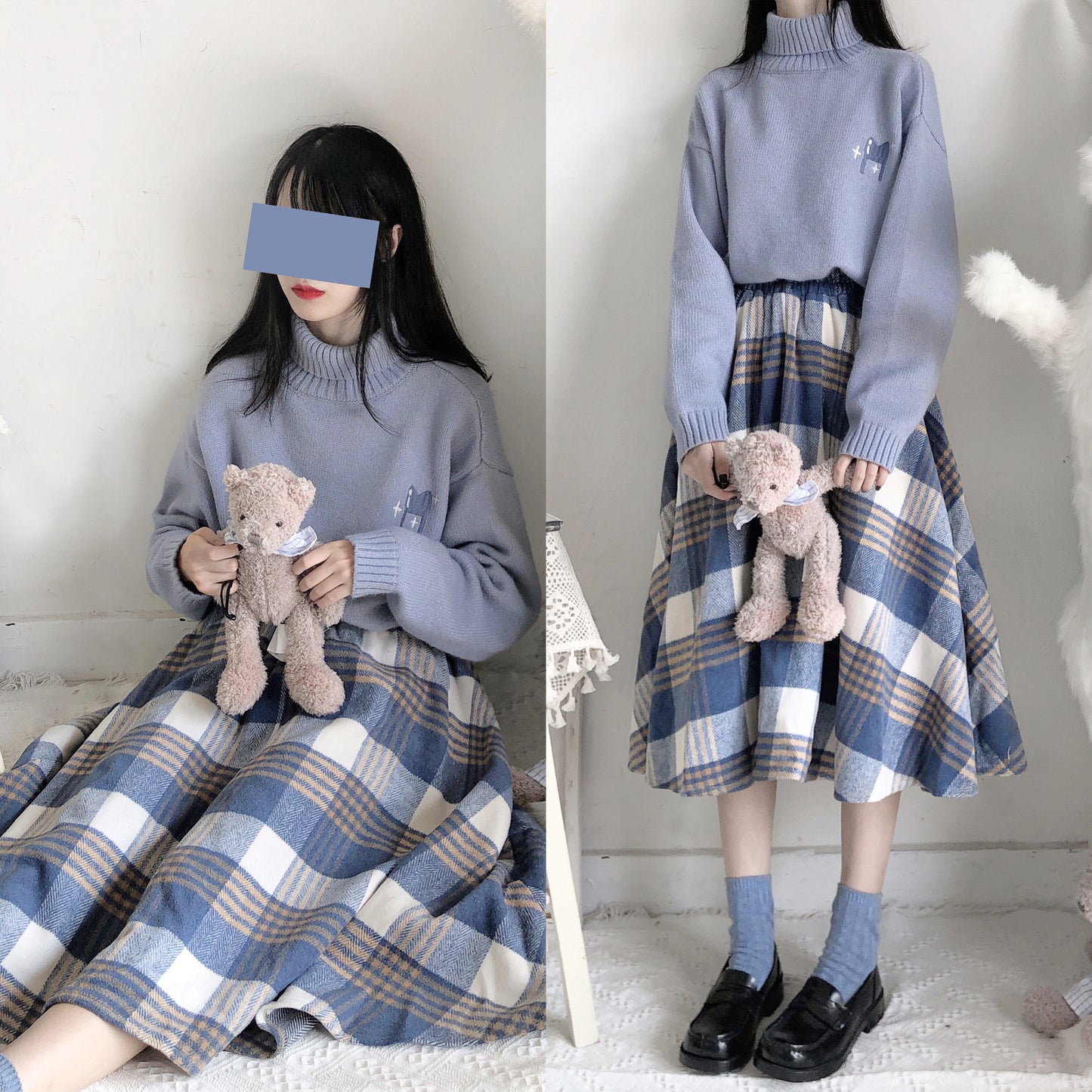 Harajuku plus velvet all-match skirt PL50826