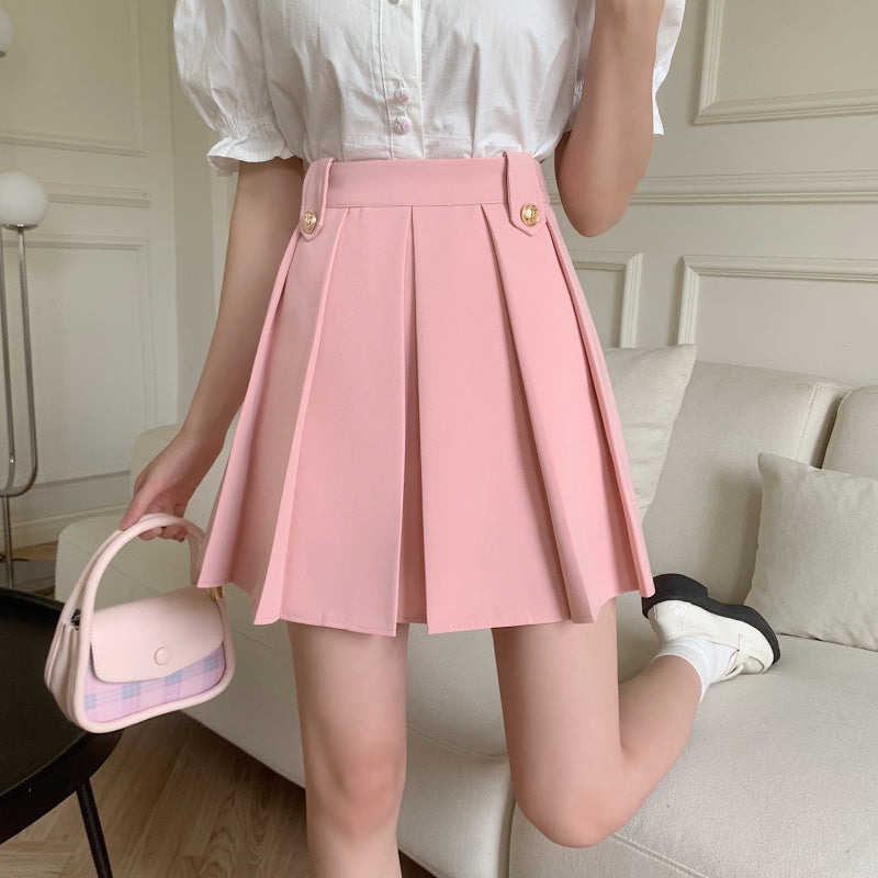 Pink Pleated Skirt PL52352