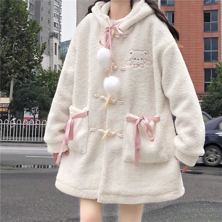 Japanese cute bear plush coat PL52658