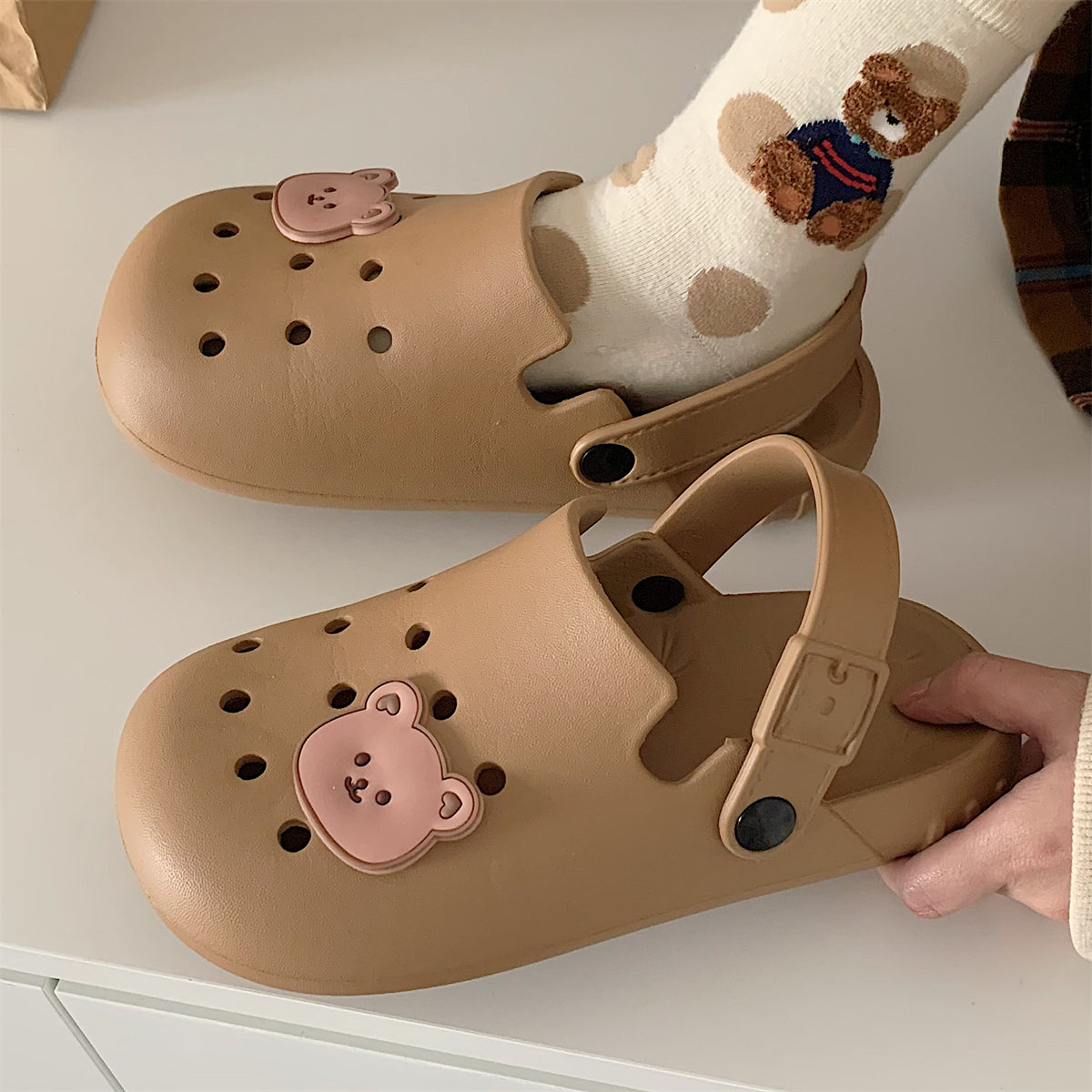 Non-slip soft platform sandals PL52345