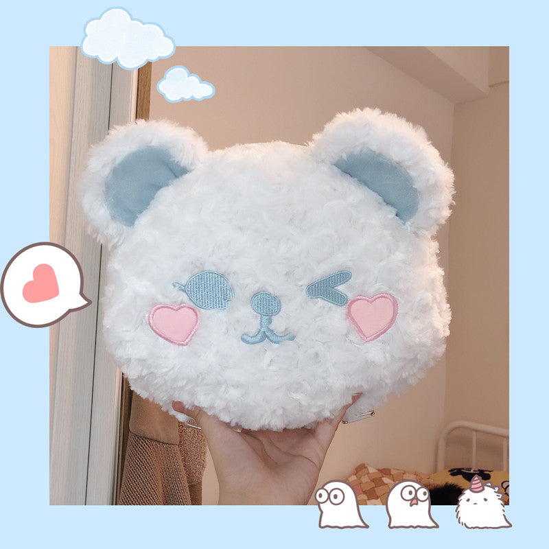 Cute bear plush bag PL50778