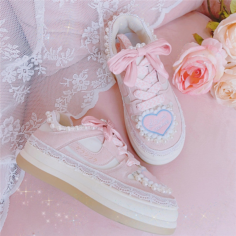 Pink Heart Sneakers PL52717