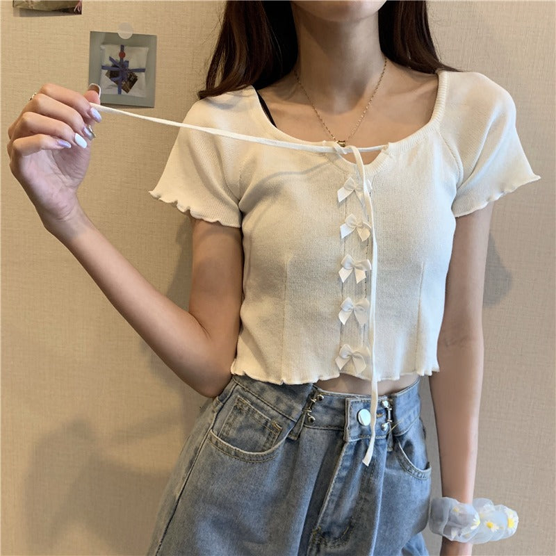 cute cropped T-shirt P1060
