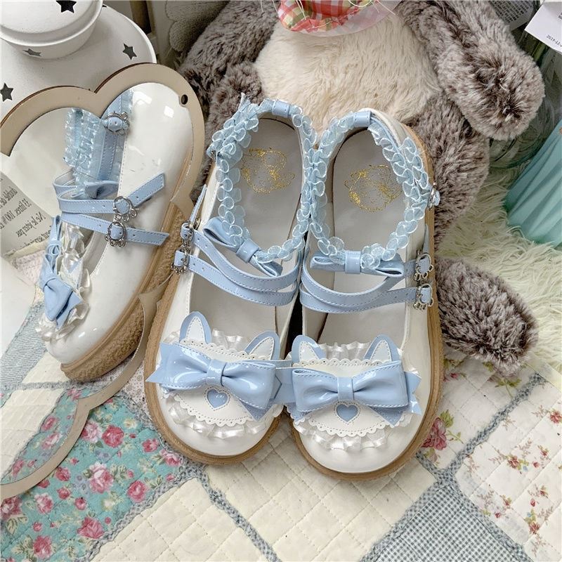 lolita bow shoes PL52263