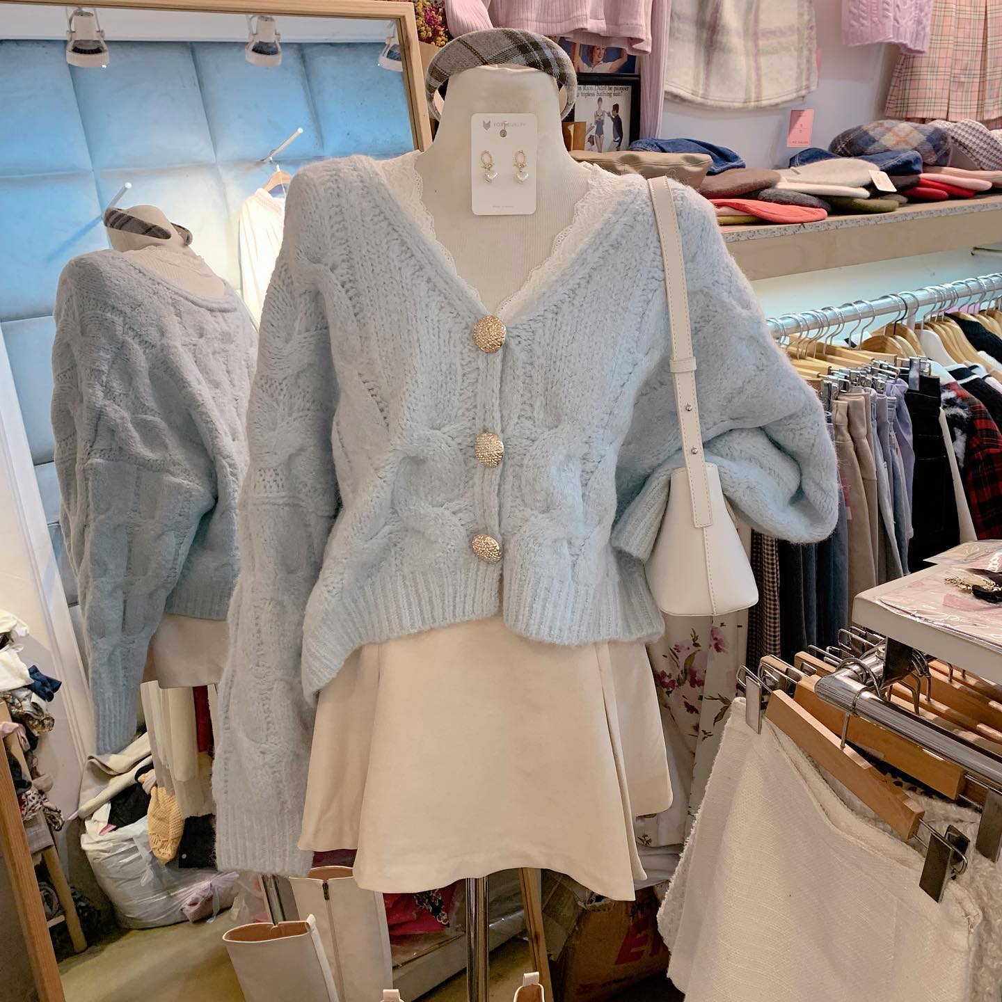 Blue V-Neck Sweater PL52681