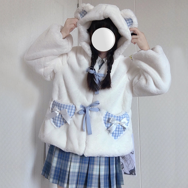 Cute winter plush jacket PL50934