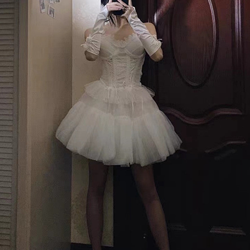 Lolita White Skirt PL52259