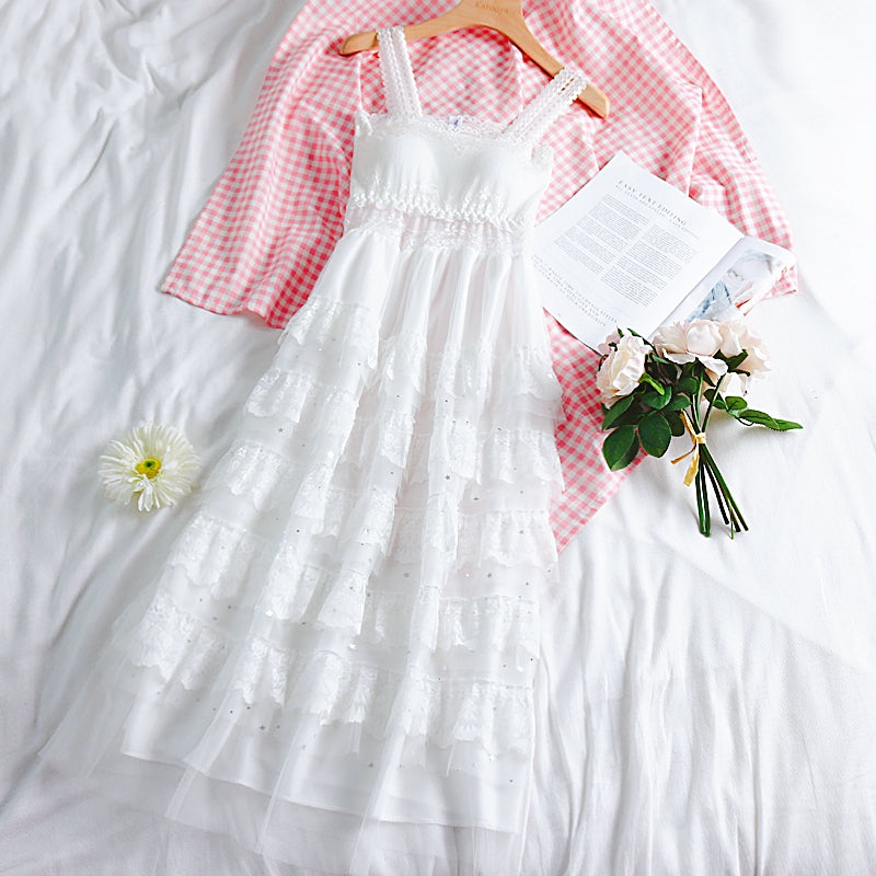 White lace dress PL50289