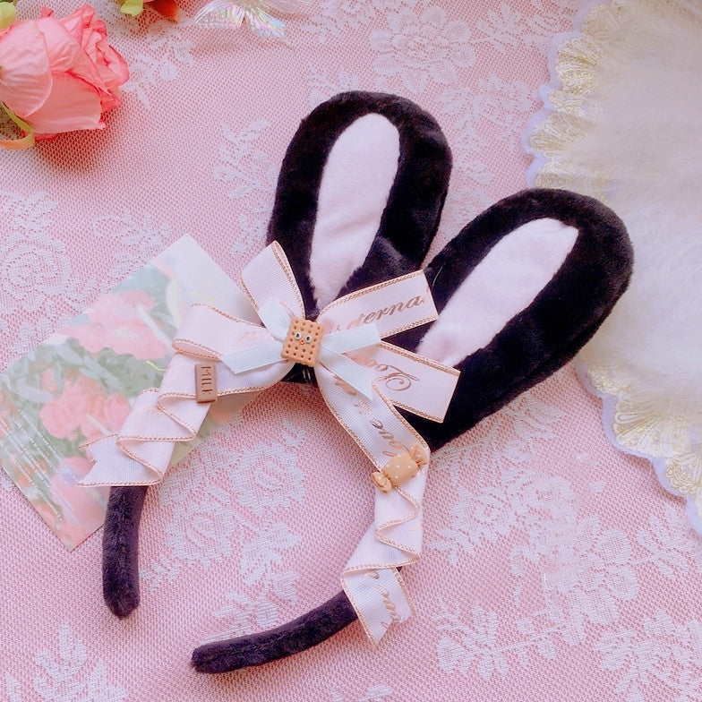Cute plush bunny ears headband PL52562