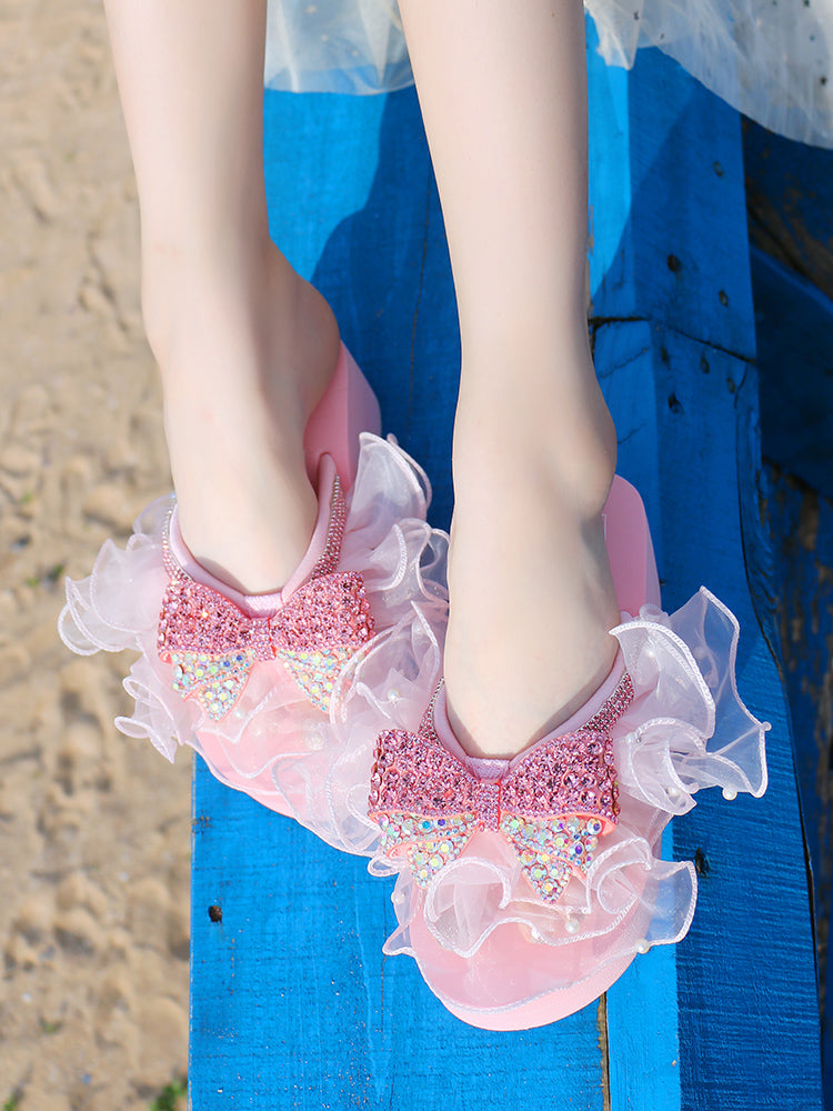 Pink Bow Slippers PL52432