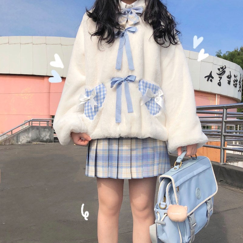 Cute winter plush jacket PL50934