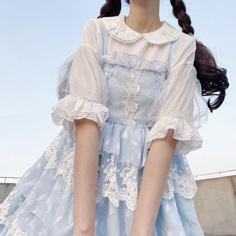 lolita chiffon shirt PL52593