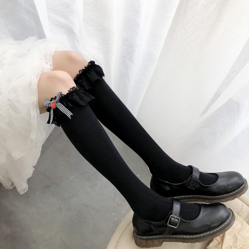 Strawberry lace socks PL50302