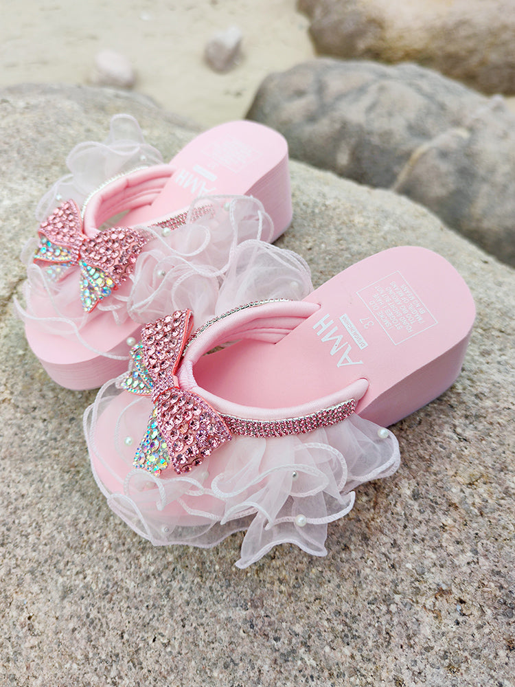 Pink Bow Slippers PL52432