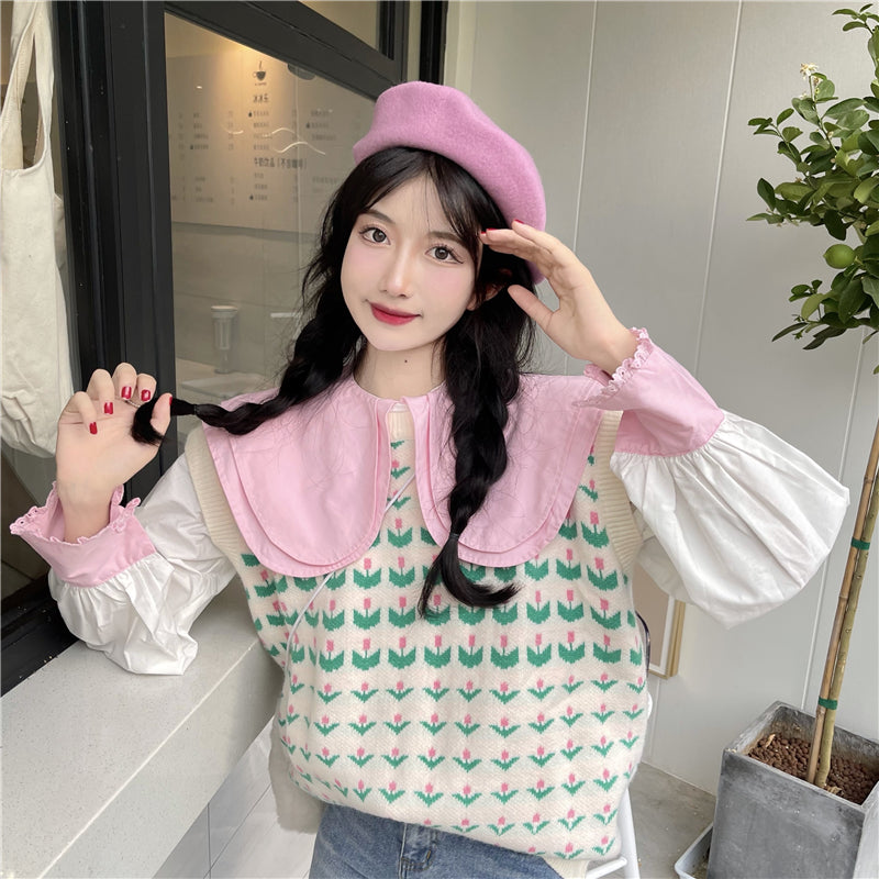 Cute Shirt + Vest 2 Piece Set PL52700