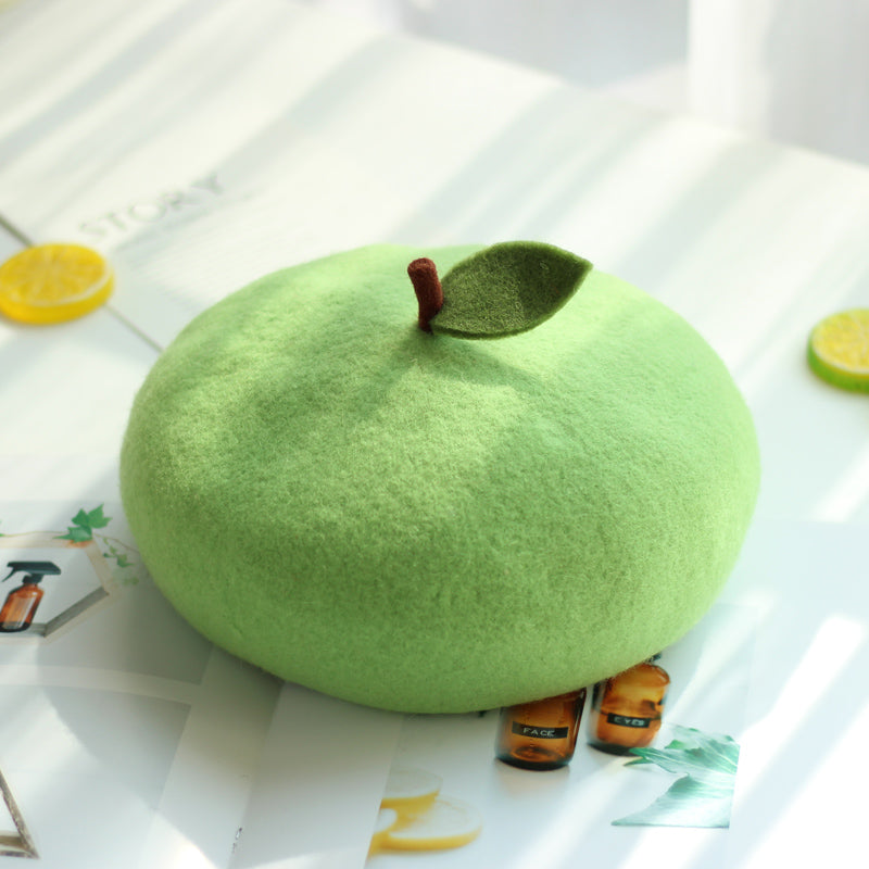 Green apple beret PL21194