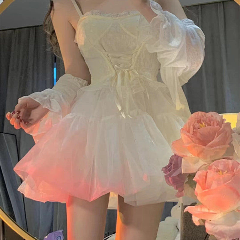 Lolita White Skirt PL52259