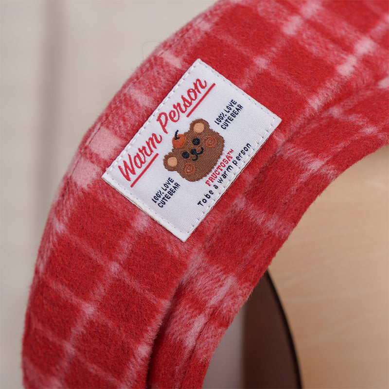 Red Check Beret PL51230