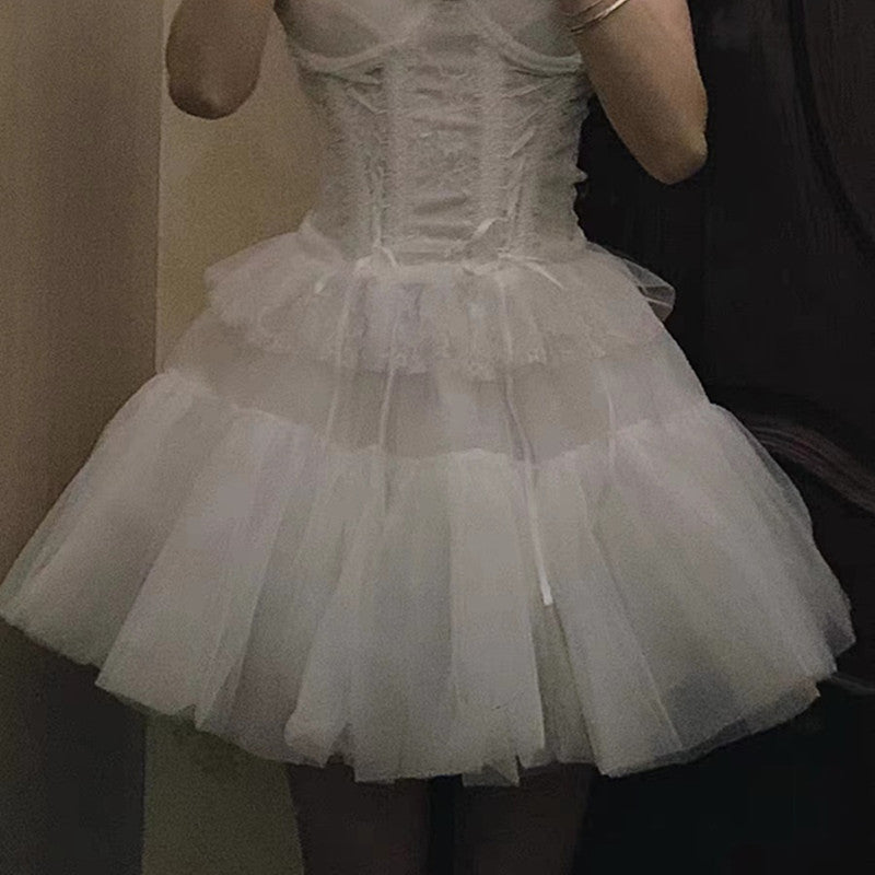 Lolita White Skirt PL52259