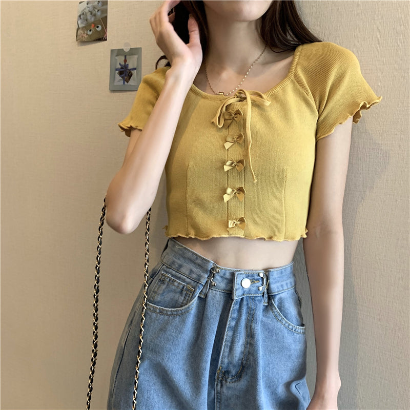 cute cropped T-shirt P1060