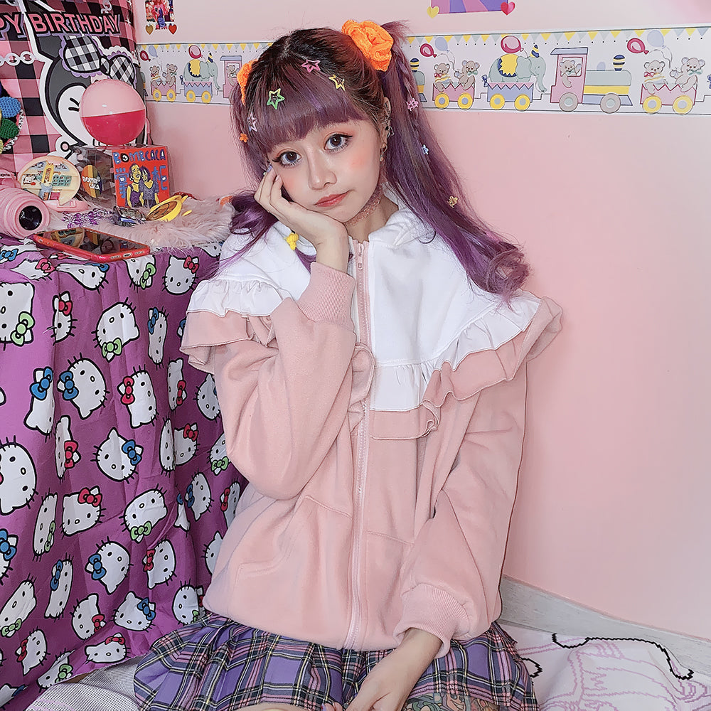 Cute hooded top PL50924