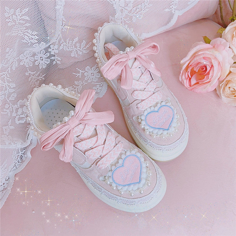 Pink Heart Sneakers PL52717