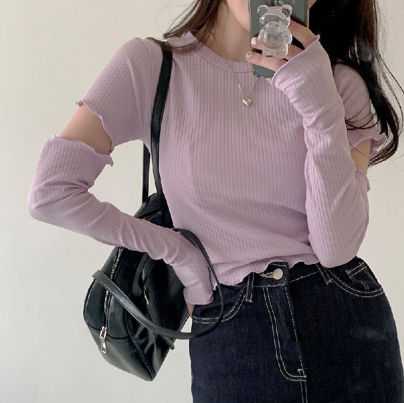 Purple Crew Neck Top PL52679