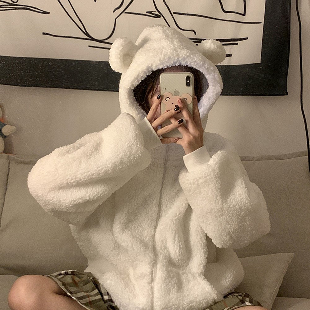 Cute bear hooded sweater PL50832